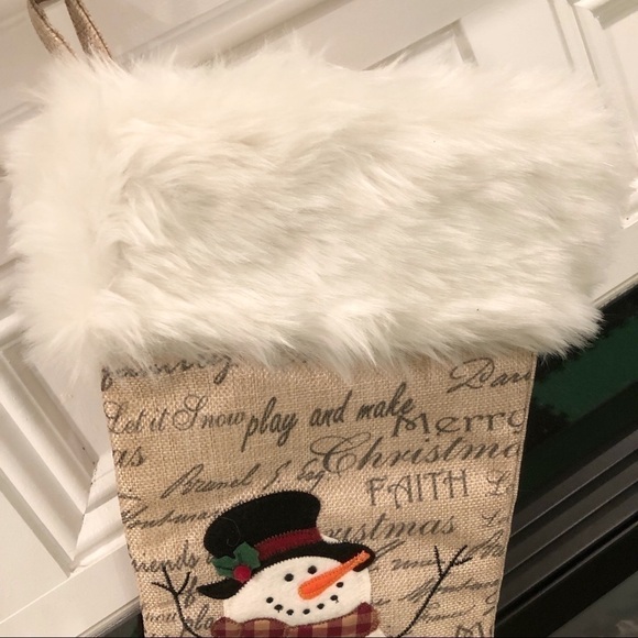 Snowman Christmas/Holiday Stocking - Picture 9 of 12